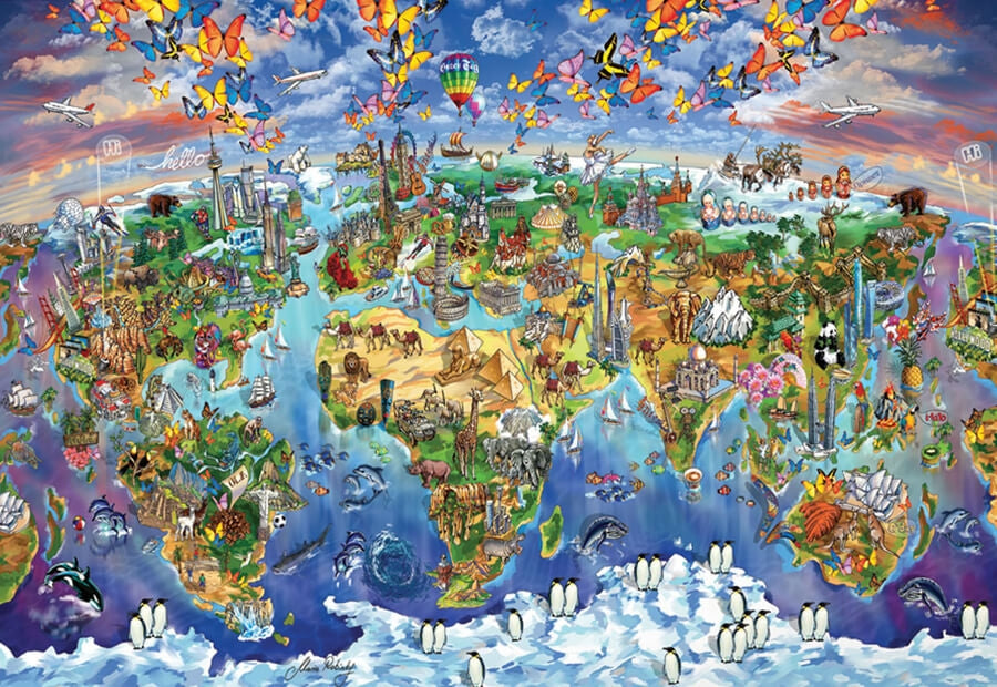 Eurographics puslespil World Wonders med 5000 brikker
