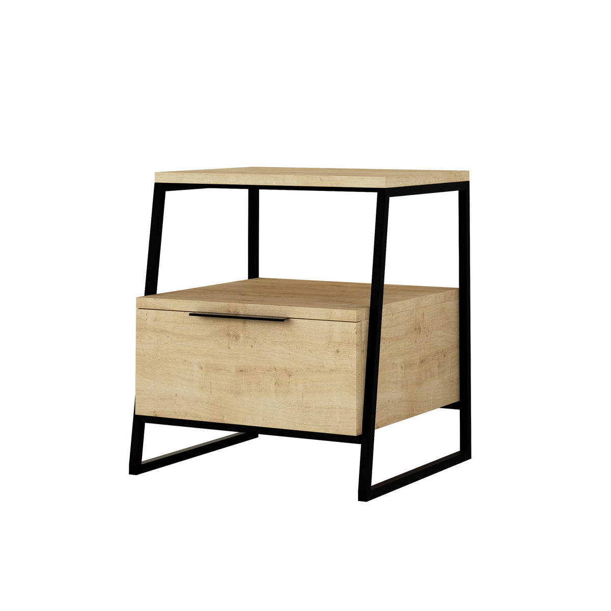Se FUNZI LIVING Pal sengebord, m. 1 rum og 1 skuffe - eg melamin og sort metal (45x41) ❤ Kæmpe udvalg i Funzi Living - Køb online på udsalg og tilbud lige nu ❤ Super billig fragt og lynhurtig levering - Varenummer: Boboonline-114274 og barcode / Ean: 8683342782685 på lager - Udsalg på Møbler,Borde,Sengeborde Store besparelser – op til 77% - Udsalg på mere end 2.281 populære mærker