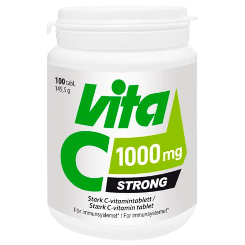 Pakke med Vita C stærk C-vitamintablet, 100 tabletter