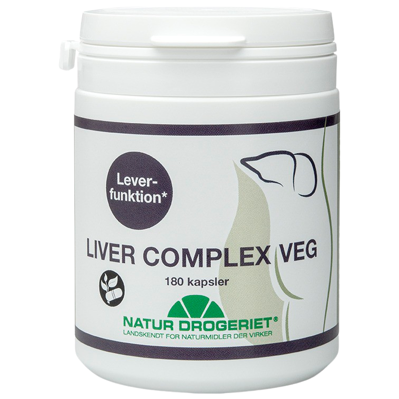 Natur Drogeriet Liver Complex Veg vegetabilsk kosttilskud med cholin, 180 kapsler