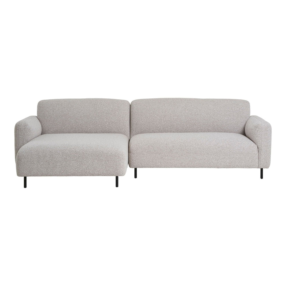 Salvador venstrevendt chaiselongsofa i lysegrå bouclé fra House Nordic
