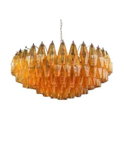 Se Murano Lysekrone på udsalg! Poliedri, 185 glas, Rav Mat guld patineret. Billig fragt & hurtig levering. Spar op til 52%! CHEVIN-65537.
