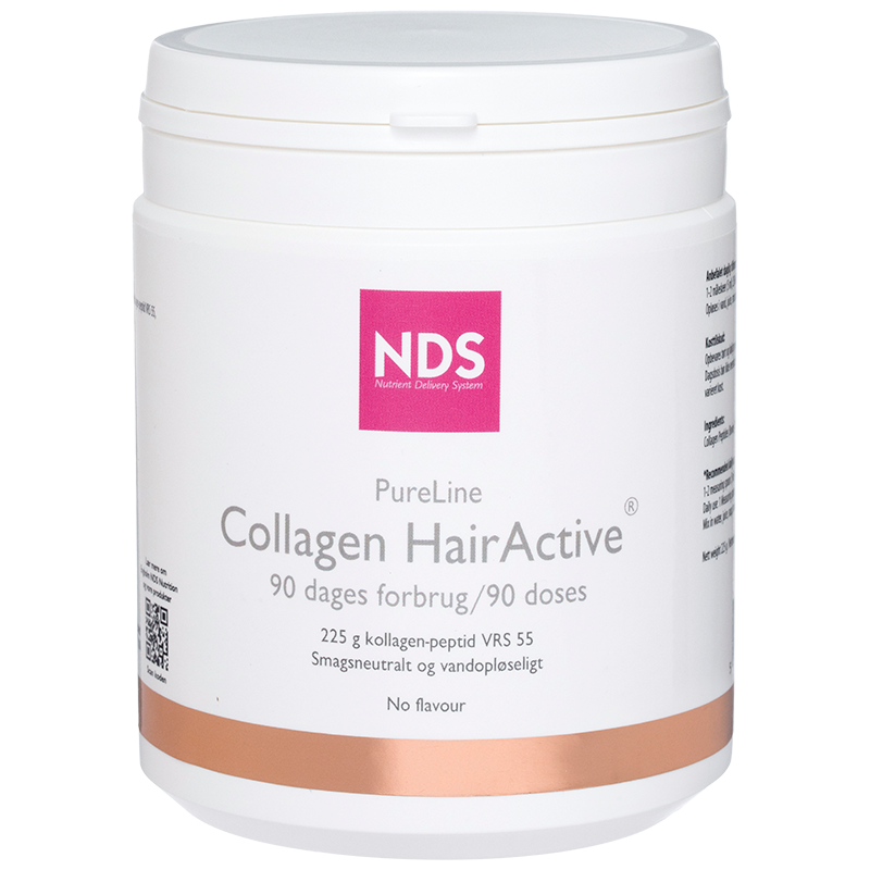 NDS Pureline Collagen HairActive kollagentilskud, pakning med 225 g