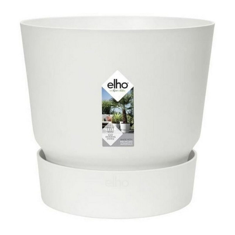 Urtepotte Elho Greenville Cirkulær Hvid Plastik (Ø 29,5 x 27,8 cm)