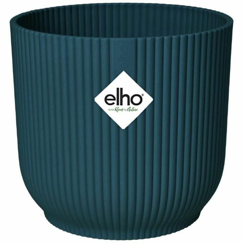 Urtepotte Elho   Ø 22 cm Cirkulær Mørkeblå Plastik