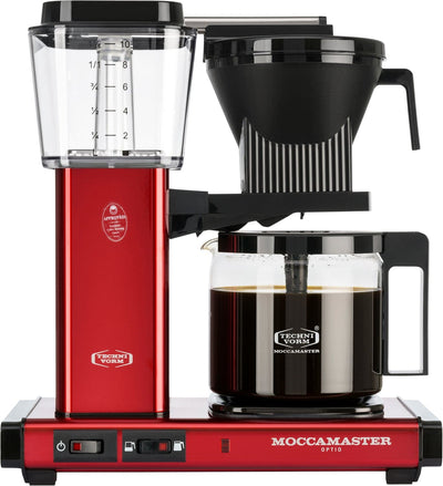 Se Moccamaster Moccamaster Optio Red Metallic - Kaffemaskiner ❤ Stort online udvalg i Moccamaster ❤ Meget billig fragt og hurtig levering: 1 - 2 hverdage - Varenummer: MGS-S12246784 og barcode / Ean: 8712072539143 på lager - Udsalg på Bolig - Køkkenudstyr - Kaffe & te - Kaffemaskiner Spar op til 53% - Over 1334 design brands på udsalg