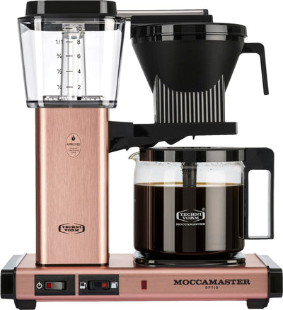 Se Moccamaster Moccamaster Optio Rose Gold - Kaffemaskiner ❤ Stort online udvalg i Moccamaster ❤ Meget billig fragt og hurtig levering: 1 - 2 hverdage - Varenummer: MGS-S12246785 og barcode / Ean: 8712072539150 på lager - Udsalg på Bolig - Køkkenudstyr - Kaffe & te - Kaffemaskiner Spar op til 59% - Over 1334 design brands på udsalg