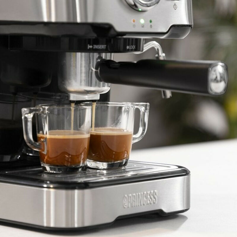 Hurtig manuel kaffemaskine Princess 01.249412.01.001 1,5 L 1100W Stål 1,5 L