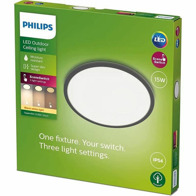LED-lysdioder Philips Superslim Sort 15 W