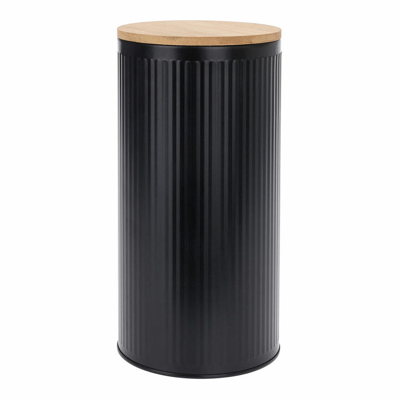 Opbevaringsglas / beholder Sort Bambus 1,6 L 10,8 x 10,8 x 21 cm