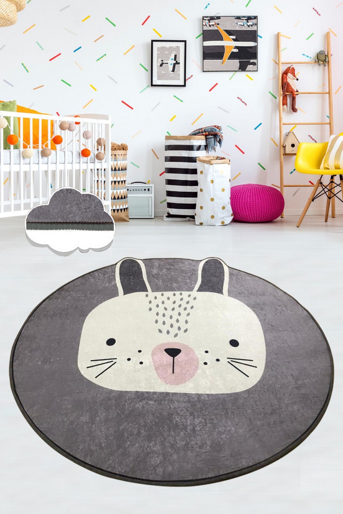 Se TEPPI Bunny gulvtæppe til børn, rund - multifarvet polyester (Ø140) ❤ Kæmpe udvalg i - Køb online på udsalg og tilbud lige nu ❤ Lav fragtpris og hurtig levering - Varenummer: Boboonline-107983 og barcode / Ean: 8682870507258 på lager - Udsalg på Børn,Gulvtæpper til børn,
Juli deals,
Maj deals,
Maj deals Op til 57% rabat - Kendte mærker på udsalg – over 1.329 brands