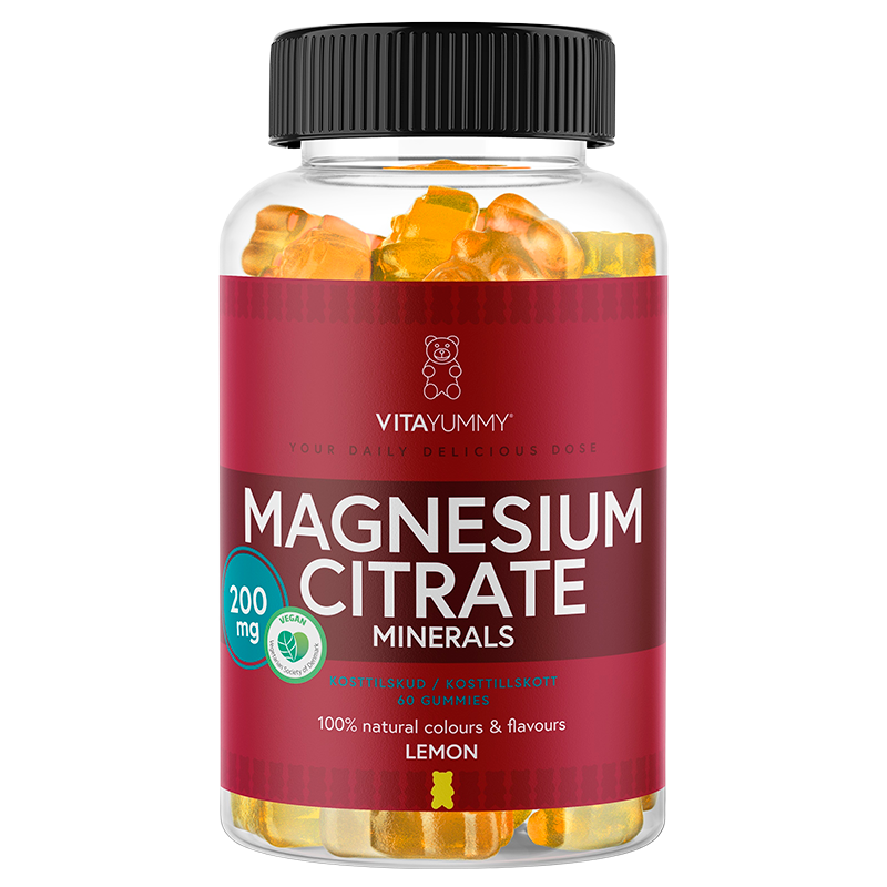 Pakke med VitaYummy Magnesium Citrate veganske gummies, 60 stk.
