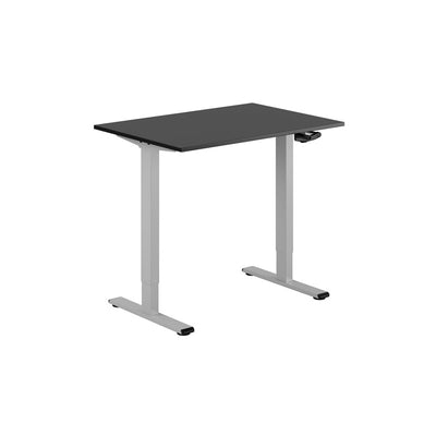 ECO Hæve/Sænkebord manuelt 100x70cm - Sort-grå