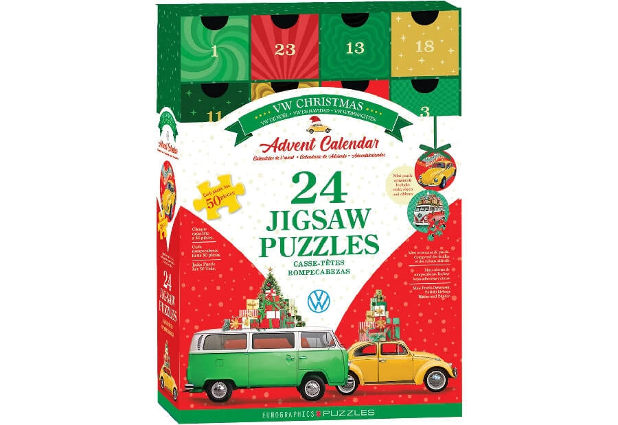 Eurographics julekalender VW Christmas med 24 små puslespil