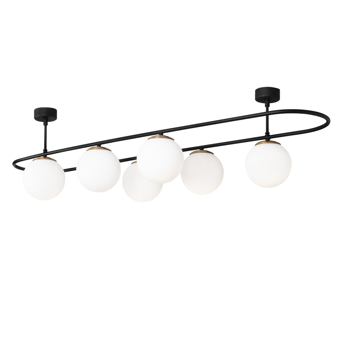Se LUMI Cholet loftlampe - hvid glas og sort metal ❤ Kæmpe udvalg i LUMI - Køb online på udsalg og tilbud lige nu ❤ Billig fragt og hurtig levering - Varenummer: Boboonline-102617 og barcode / Ean: 8681875471878 på lager - Udsalg på Interiør,Belysning,Lamper,Loftlamper Spar helt op til 57% - Kæmpe udsalg på over 739 brands