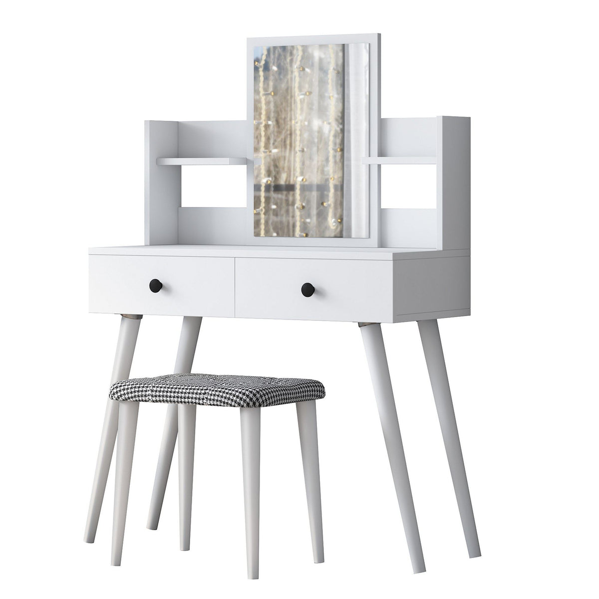 Se NORDVÄRK BJ102 2235 makeup bord, m. spejl, 2 hylder, 2 skuffer og skammel - hvid melamin (103x40) ❤ Kæmpe udvalg i NORDVÄRK - Køb online på udsalg og tilbud lige nu ❤ Meget billig fragt og hurtig levering: 1 - 2 hverdage - Varenummer: Boboonline-122131 og barcode / Ean: 8683742031659 på lager - Udsalg på Møbler,Borde,Makeup borde,
Møbler,
Borde,
Makeupborde med spejl,
Soveværelse Spar op til 51% - Over 785 kendte brands på udsalg