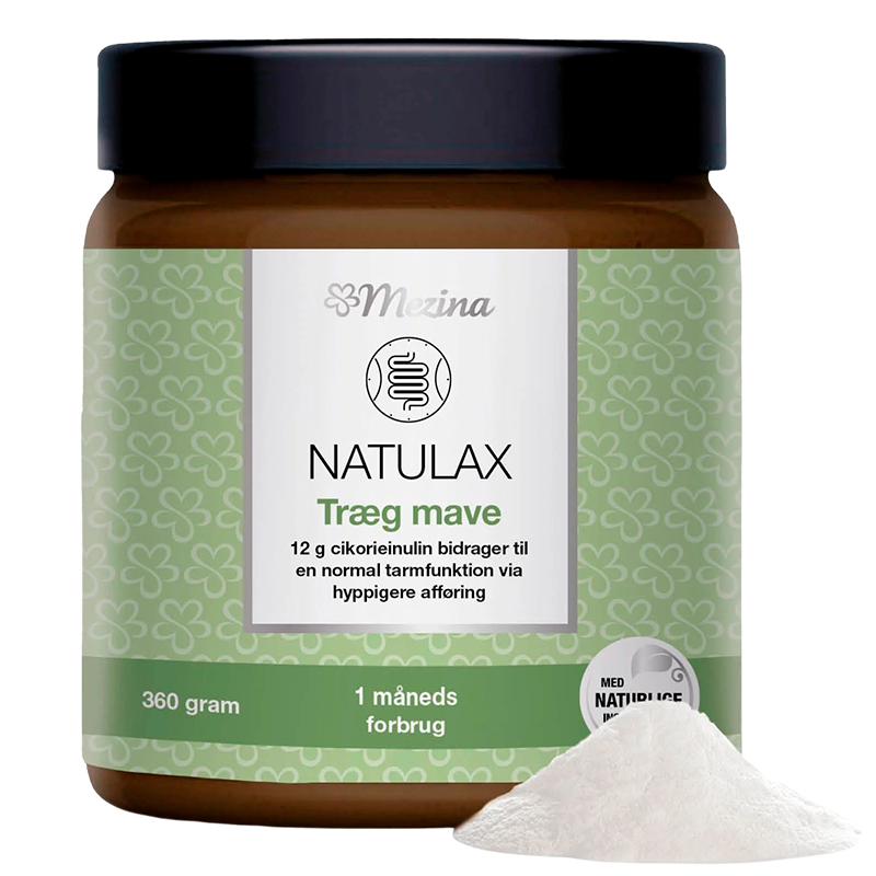 Pakning med Mezina Natulax cikorieinulin i pulverform, 360 g