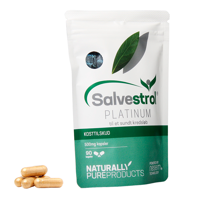 Pakke med Panacea Salvestrol Platinum kosttilskud, 90 kapsler