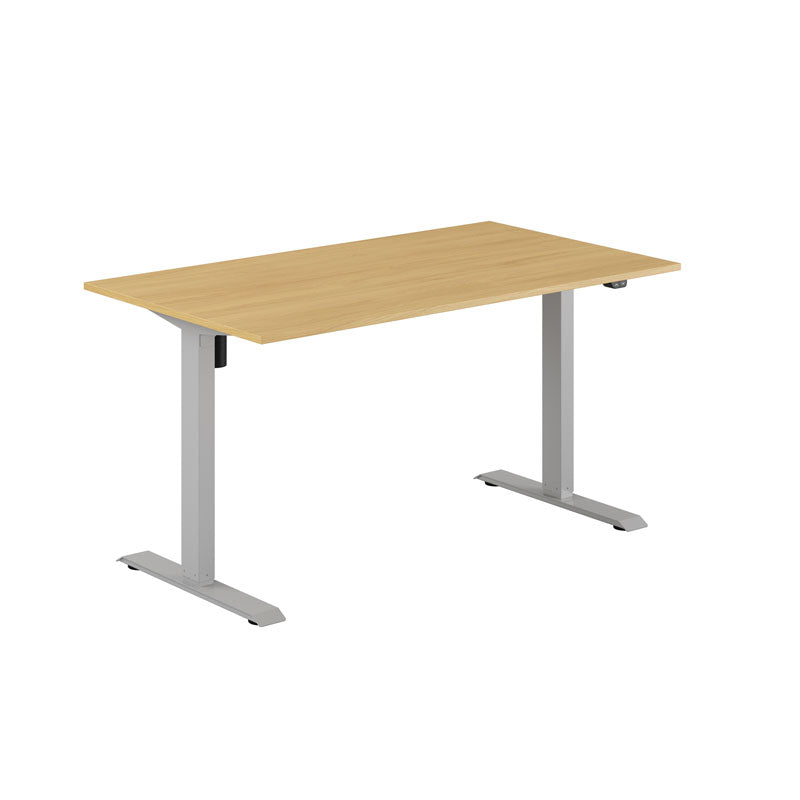 EASY Hæve/Sænkebord m/1 motor 140x80cm - Eg-grå