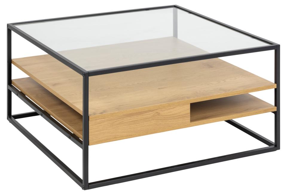 Se ACT NORDIC Randolf sofabord, m. 2 hylder - klar glas, natur vild eg melamin, mat sort stål (80x80) ❤ Kæmpe udvalg i Act Nordic - Køb online på udsalg og tilbud lige nu ❤ Super billig fragt og lynhurtig levering - Varenummer: Boboonline-106241 og barcode / Ean: 5713941229939 på lager - Udsalg på Møbler,Borde,Sofaborde,
Møbler,
Borde,
Glasborde,
Glas sofaborde,
Sofabord med opbeva Få op til 63% i rabat - Over 1.798 brands samlet på udsalg