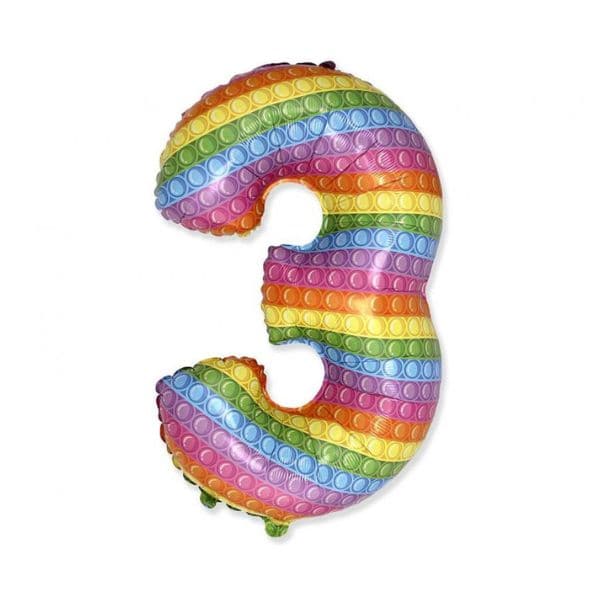Se Folieballon Fx "Nummer 3" Pop It 69 Cm ❤ Kæmpe udvalg i Godan ❤ Hurtig levering: 1 - 2 Hverdage samt billig fragt - Varenummer: BAR-774237 og barcode / Ean: &