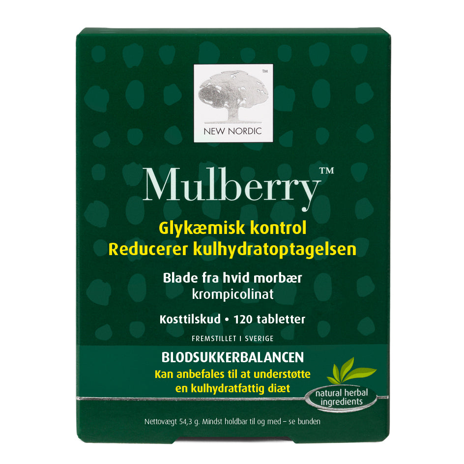 Se New Nordic Mulberry 120 tabl. ✔ Kæmpe udvalg i New Nordic - Køb online på udsalg og tilbud lige nu ✔ Billig fragt • Hurtig levering - Varenummer: Helsegrossisten-45761 og 5021807457618 på lager - Udsalg på Kosttilskud > > Få op til 63% i rabat - Find over 1.798 mærker på udsalg
