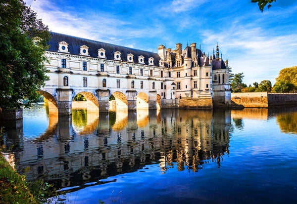 Bluebird puslespil med 1500 brikker og motivet Chenonceau