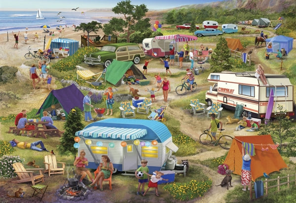Bluebird puslespil Seaside Cramped Grounds med 1000 brikker