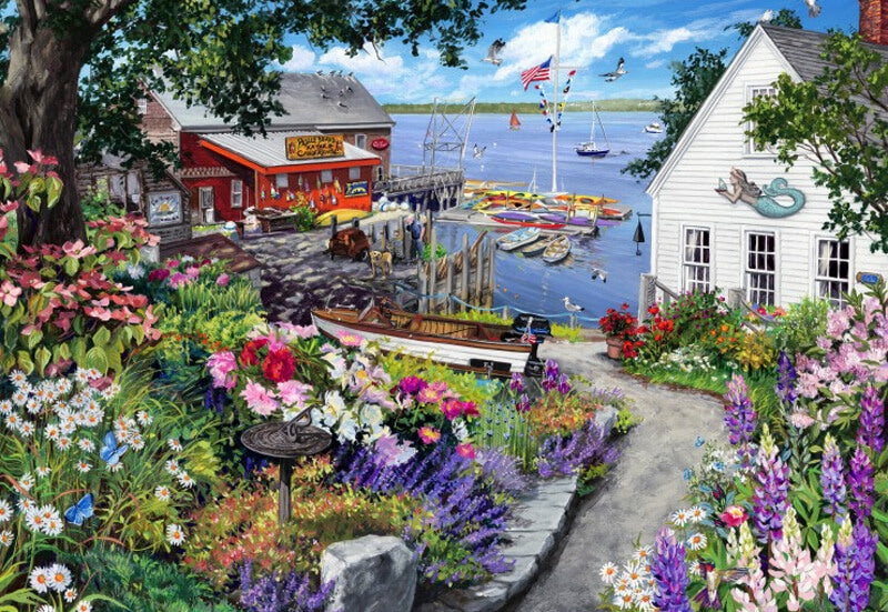 Bluebird puslespil Coastal Garden med 1000 brikker