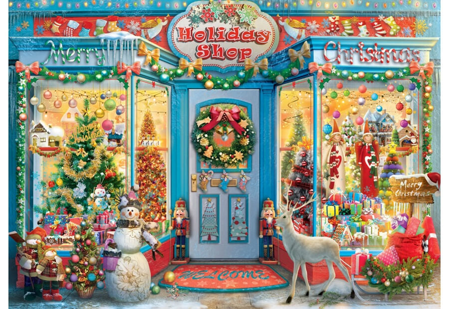 Bluebird Holiday Shop puslespil med 500 brikker