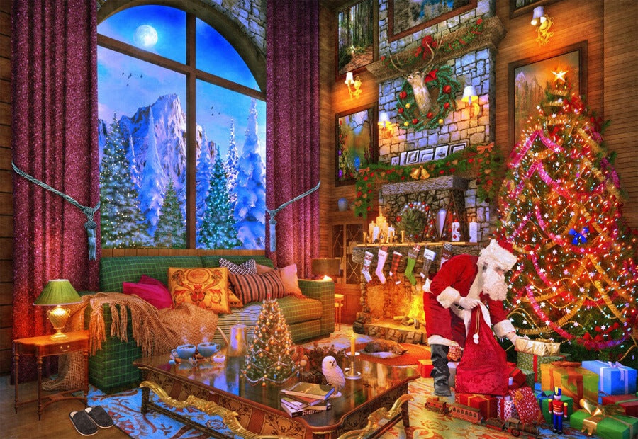 Bluebird puslespil Christmas Lodge med 2000 brikker