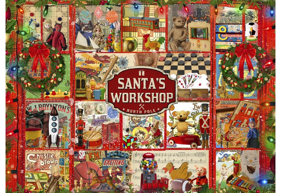 Bluebird puslespil Santa's Workshop med 500 brikker