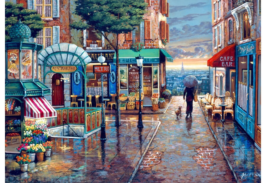Bluebird puslespil Rainy Day Stroll med 500 brikker