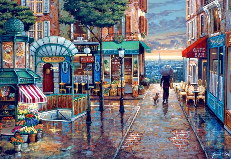 Bluebird puslespil Rainy Day Stroll med 1000 brikker