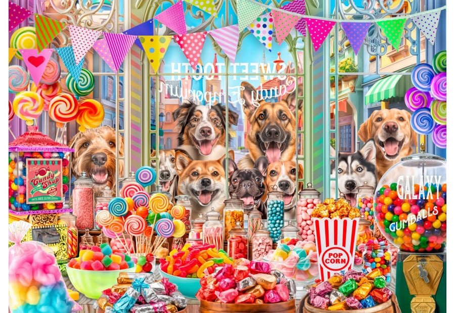 Puslespillet Sweet Tooth Candy fra Bluebird med 500 brikker