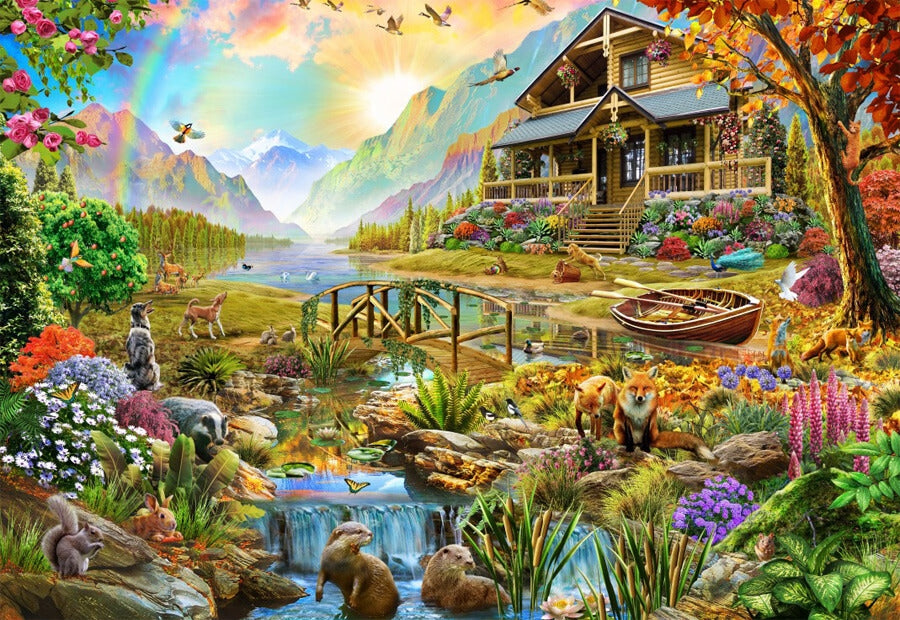 Bluebird puslespil Country Paradise med 1000 brikker