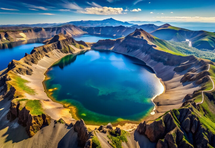 Bluebird puslespil Lac de Montagne med 1000 brikker