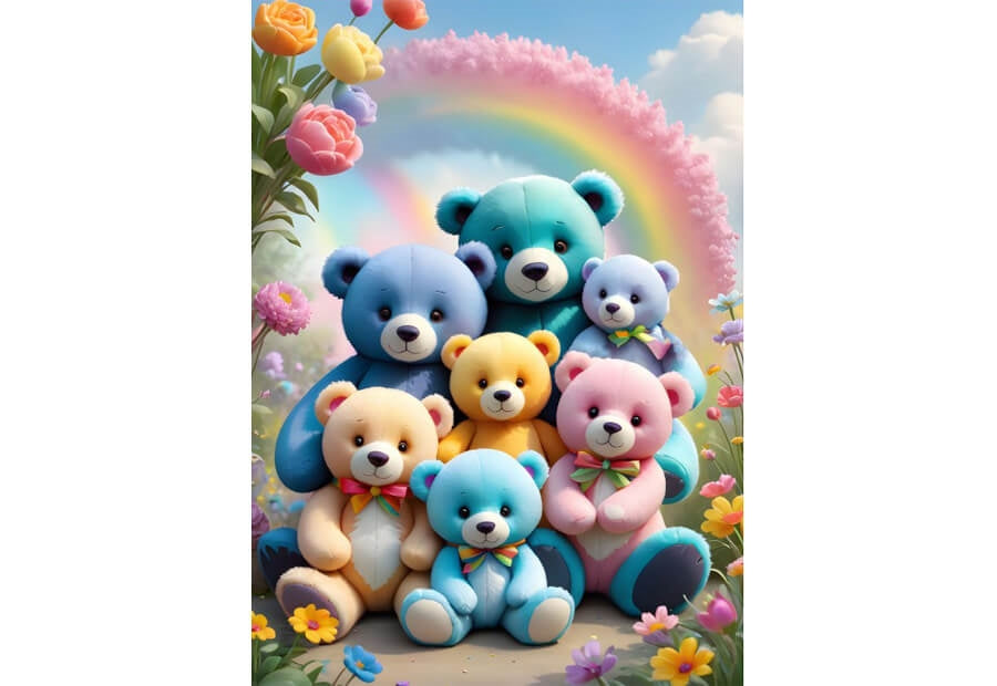 Bluebird puslespil Teddy Bears med 300 brikker