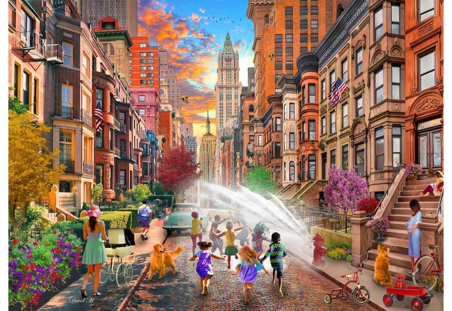 Bluebird puslespil Hot Summer Days NYC med 500 brikker