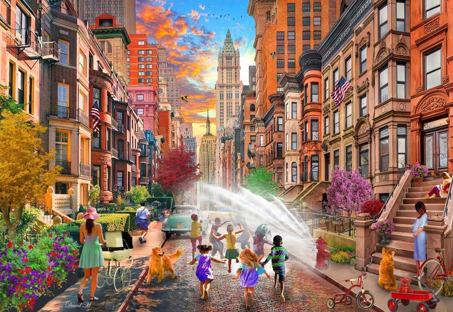 Bluebird puslespil Hot Summer Days NYC med 1000 brikker