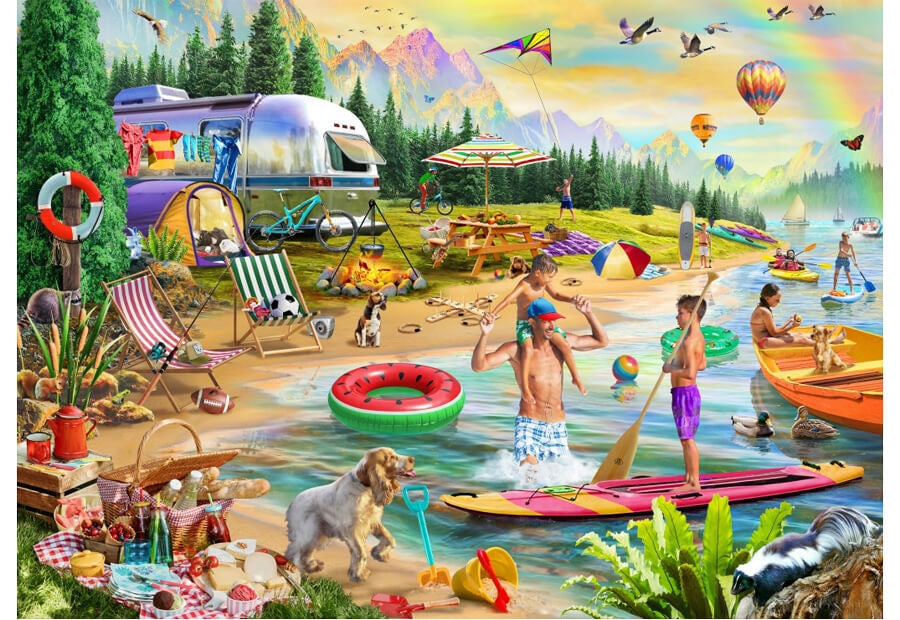 Bluebird puslespil Lakeside Summer Camp med 500 brikker