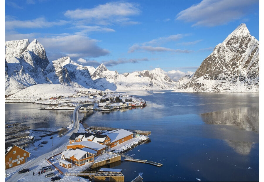 Bluebird puslespil Fjord Lofoten Archipelago med 500 brikker