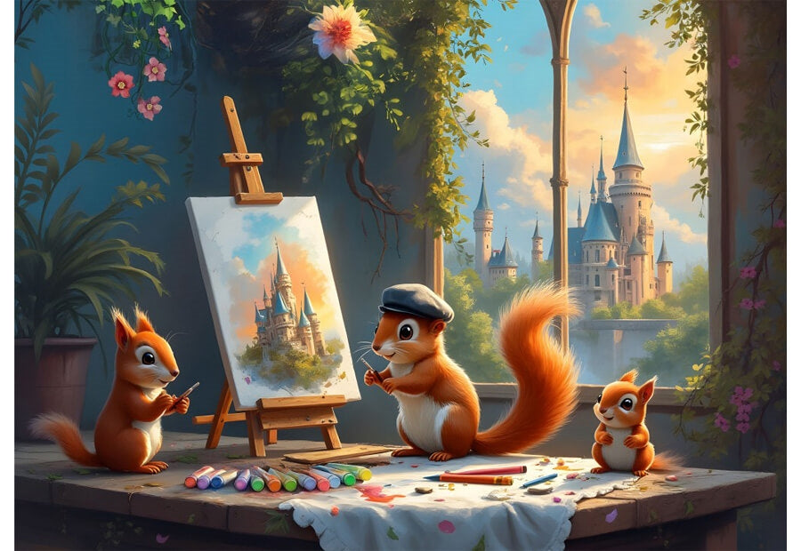 Bluebird puslespil The Squirrels' Workshop med 500 brikker