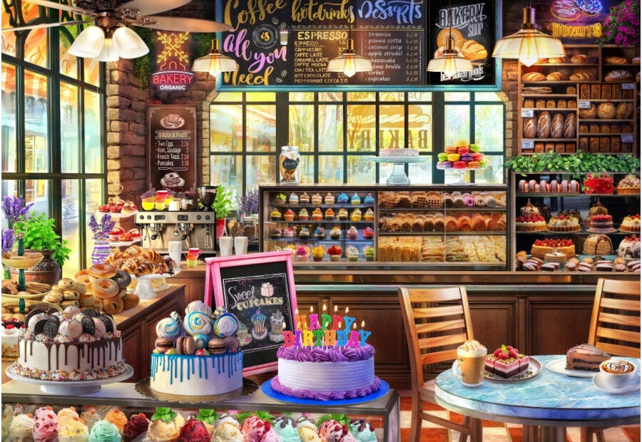 Bluebird puslespil Bakery med 1000 brikker