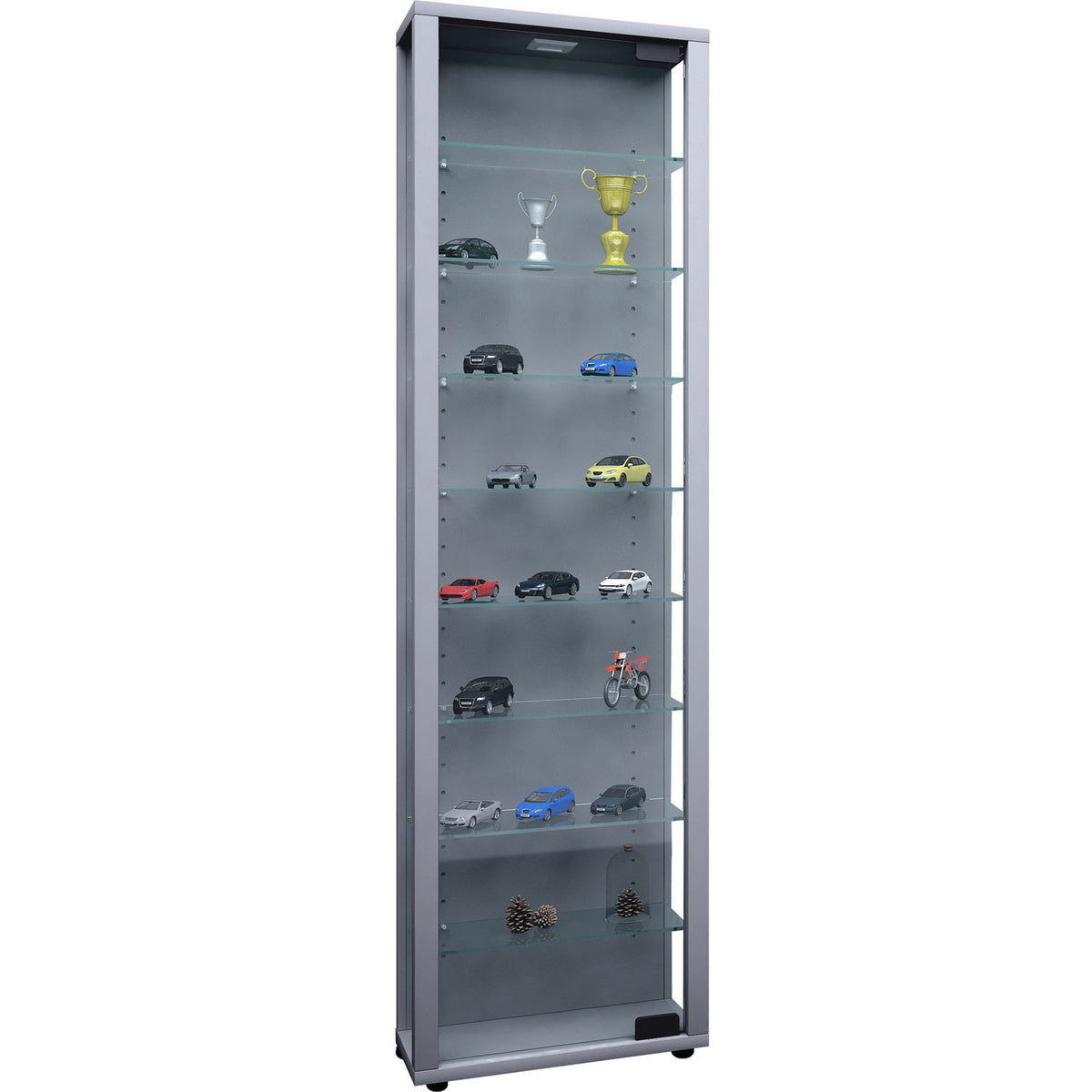 Se Edana Maxi skab uden LED, m. 1 låge og 8 hylder - glas og grå træ ❤ Kæmpe udvalg i VCM Nordic - Køb online på udsalg og tilbud lige nu ❤ Hurtig levering til lave fragtpriser - Varenummer: Boboonline-54769 og barcode / Ean: 4051814345210 på lager - Udsalg på Møbler,Skabe,Kabinetter og diverse skabe,
Glasskabe,
Smalle skabe,
Skabe,
Spisestue, Spar helt op til 73% - Stort udsalg på over 739 brands