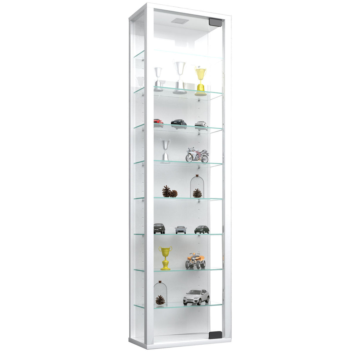 Se Stano Maxi skab med LED, m. 1 låge og 8 hylder - glas og hvid træ ❤ Kæmpe udvalg i VCM Nordic - Køb online på udsalg og tilbud lige nu ❤ Billig fragt og hurtig levering - Varenummer: Boboonline-54774 og barcode / Ean: 4051814345289 på lager - Udsalg på Møbler,Skabe,Kabinetter og diverse skabe,
Glasskabe,
Smalle skabe,
Skabe,
Spisestue, Spar stort – op til 53% - Over 2.739 kendte brands på stort udsalg