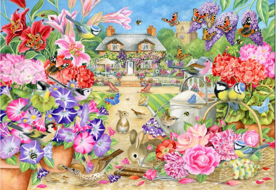 Bluebird puslespil Summer Garden med 1000 brikker