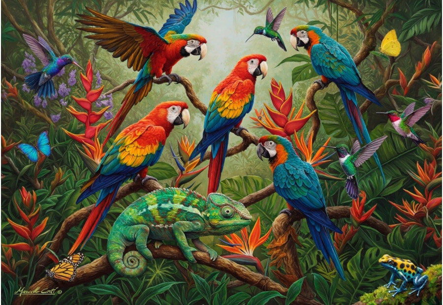 Bluebird puslespil Tropical Harmony med 1000 brikker