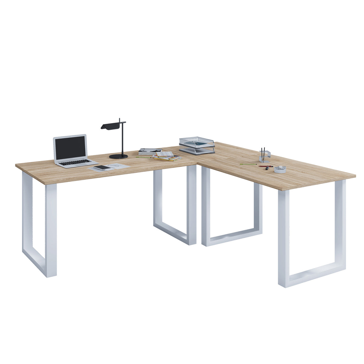 Se Lona U-feet hjørneskrivebord - natur træ og hvid metal (160x160x50) ❤ Kæmpe udvalg i VCM Nordic - Køb online på udsalg og tilbud lige nu ❤ Billig fragt • Hurtig levering - Varenummer: Boboonline-55425 og barcode / Ean: 4051814397516 på lager - Udsalg på Møbler,Borde,Kontorborde,Hjørneskriveborde,
Kontor,
Borde,
Kontorborde,
Skriveborde til hjemmekontor, Spar stort – op til 53% - 2.739+ brands samlet til lave priser