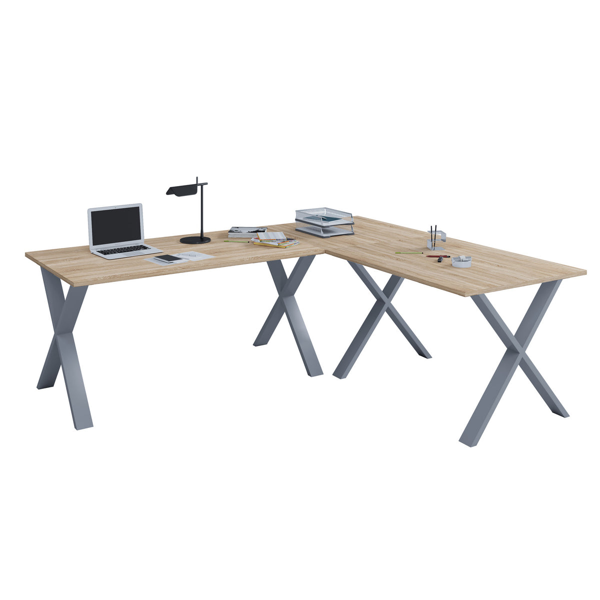 Se Lona X-feet hjørneskrivebord - natur træ og sølvgrå metal (190x130x50) ❤ Kæmpe udvalg i VCM Nordic - Køb online på udsalg og tilbud lige nu ❤ Lav fragtpris og hurtig levering - Varenummer: Boboonline-55477 og barcode / Ean: 4051814398162 på lager - Udsalg på Møbler,Borde,Kontorborde,Hjørneskriveborde,
Kontor,
Borde,
Kontorborde,
Skriveborde til hjemmekontor, Store besparelser – op til 71% - Udsalg på mere end 2.281 populære mærker